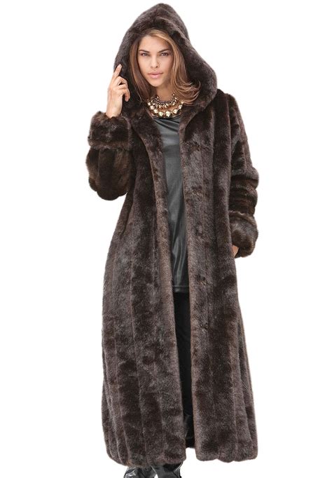 long oversized fur coat|best faux fur coats women.